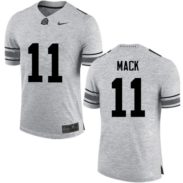 Ohio State Buckeyes #11 Austin Mack Men Football Jersey Gray OSU59293
